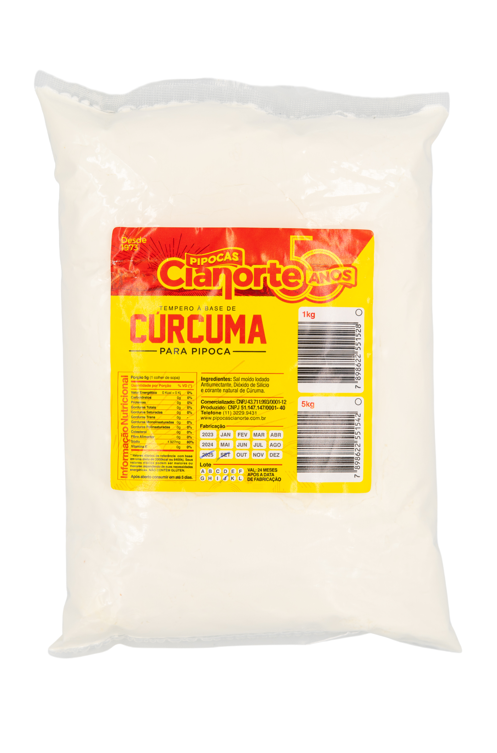 Tempero à Base de Curcuma 1kg