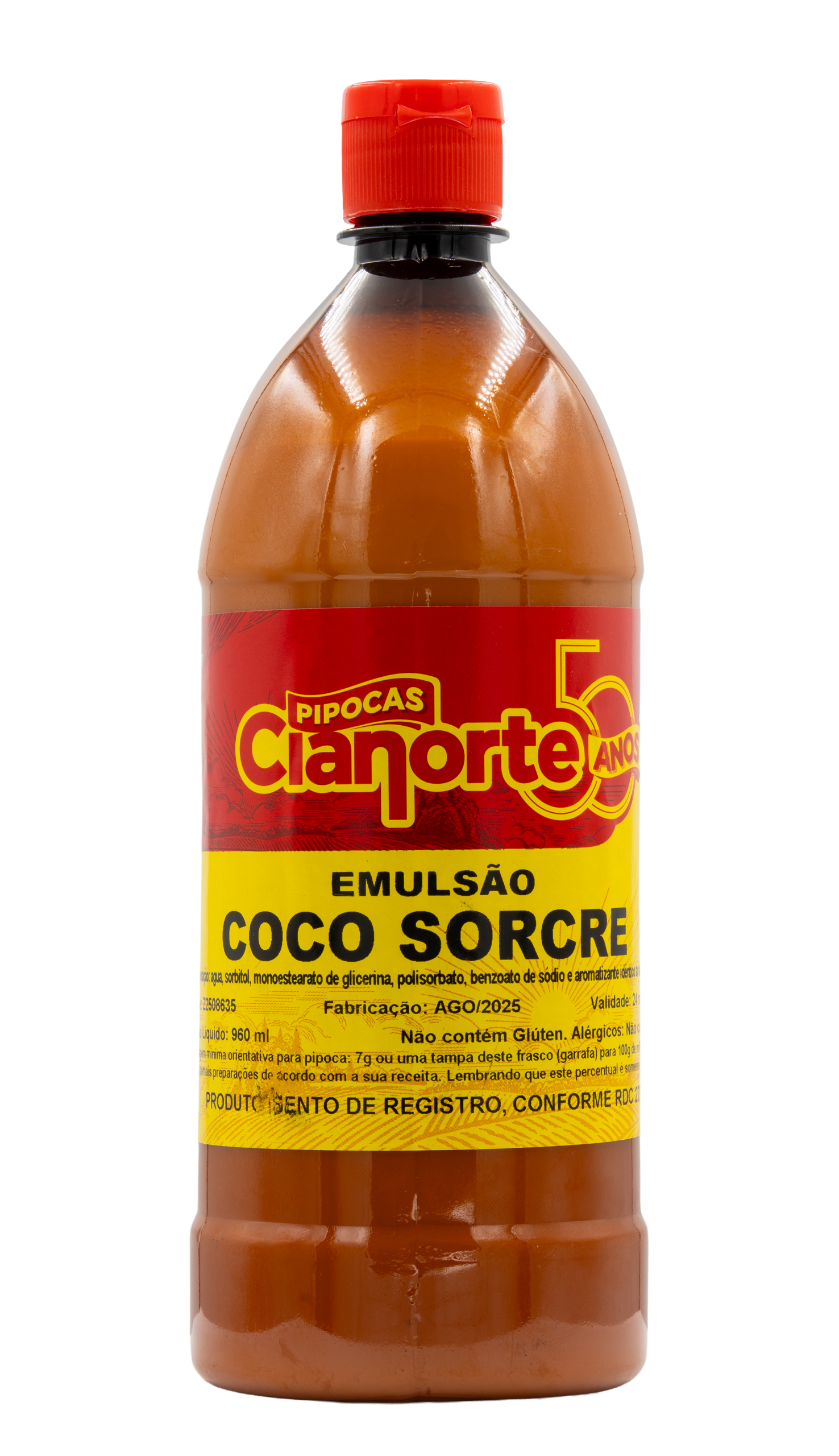 Emulsão para Pipocas sabor Coco Sorcre 960ml