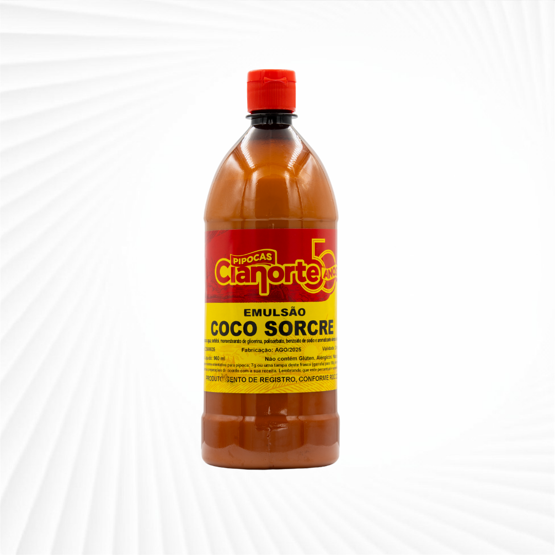 Emulsão para Pipocas sabor Coco Sorcre 960ml